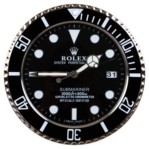 rolex sub style designer jewelry wall clocks|rolex submariner wall watches.